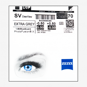 ZEISS 1.56 CLEAR VIEW ĐỔI MÀU GRAY